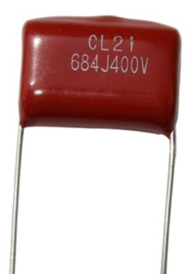 China Capacitor metalizado inoxidável CL21 684J400V do filme de poliéster 1.6UR à venda