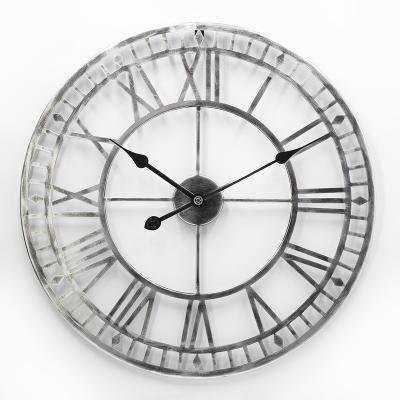 China Hot Sale Unique Design Oversized Quiet Field Antique Amazon Style Metal Wall Clock for sale