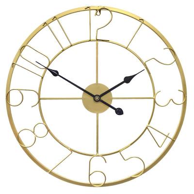 China Fashion Antique Cheap Price All-match Style Wathces Modern Wall Clocks Metal for sale