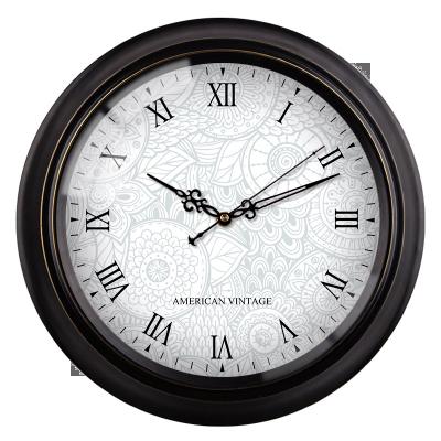 China Wholesale Cheap Price Custom Design Brief 10 Inch Simple Metal Roma Antique Wall Clocks For Bedroom Decoration for sale