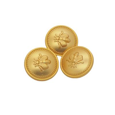 China Vivid Hot Selling Vivid Vivid Bee Engraved Metal Gold Button For Clothing Jeans for sale