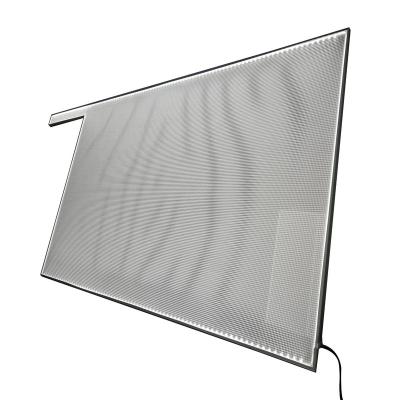 China Custom Modern Size and Shape V Cutting White RGB Runway Edge Marking Acrylic Light Guide Plate Led Panel for Decoration/Lighting/Backlighting for sale