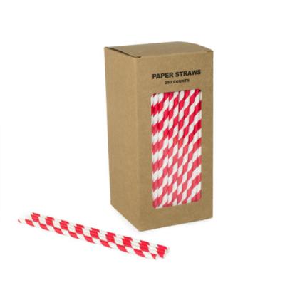 China Recyclable and Reused Paper Biodegradable Biodegradable Straw Kraft Packaging Box for sale