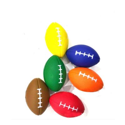 China Durable Promotional Gifts PU Foam Sports Ball American Football Soccer Ball Anti Stress Soft Squishy Ball for sale