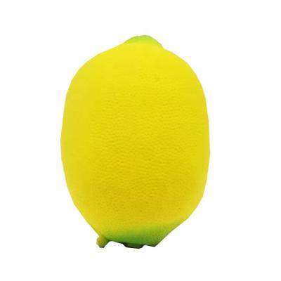 China Durable Promotional Gifts PU Foam Lemon Fruit Shape Stress Ball Toy for sale