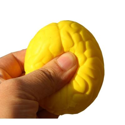 China Toy Whole Sell Squeeze Brain Soft Shaped Stress Reliever Balls Anti Stress Ball PU Foam Squeeze Ball Toys for sale