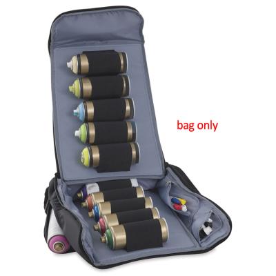 China Outdoor Portable Spray Paint Boxes Backpack Padded Protective Street Art Tool Bag for sale