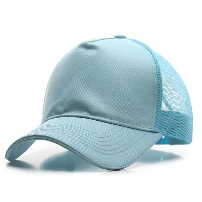 China COMMON In Golf White Plain Multi Color Custom Sports Mesh Cotton Trucker Cap Hats for sale