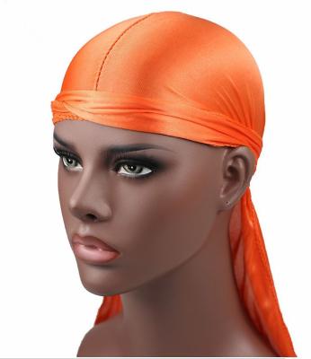 China Multifunctional Wholesale Black White Durag Dorags Yellow Red Silky Polyester Durag For Men for sale