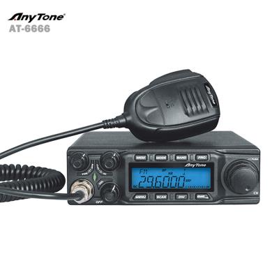 China Anytone AT-6666 10 METERS AM FM SSB RADIO AT-6666 25.615-30.105 MHz High Power CB Radio for sale