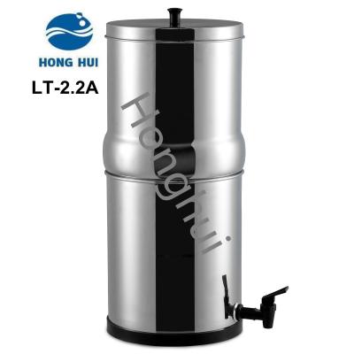 China HONG HUI Stainless Steel Outdoor Ceramic Gravity Water Filter for sale