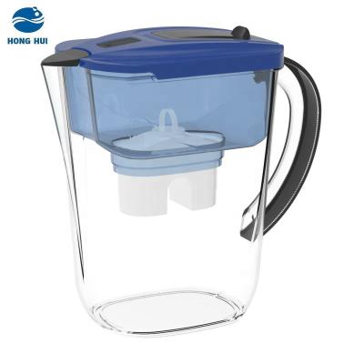 China HONG HUI 3.5L BPA Alkaline Water Filter Pitcher Household Drinking Water Free Filter Jugs Alkaline Water Filter Tanks for sale