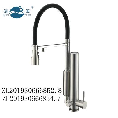 China Hotel QING YUAN AC-10C Stainless Steel Kitchen Water Purifier Faucet Water Filtration Faucet Household Waterfilter for sale