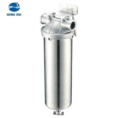 China Hotel HONG HUI NSF Certificated Standard Household Stainless Steel Water Filter Housing For Water Treatment for sale