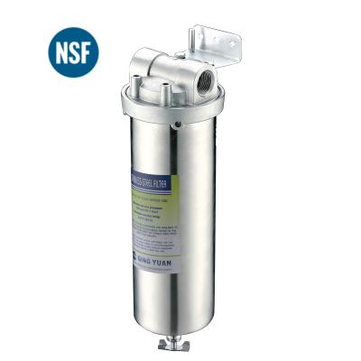 China Hotel HONG HUI HPS-10A NSF 304 stainless steel waterfilter housing pre-filter water filter housing manufacturer for sale