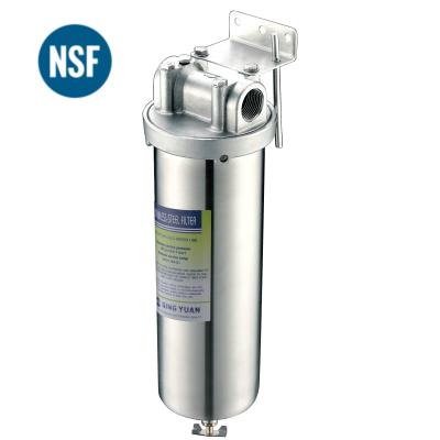 China Hotel HONG HUI HN-10A NSF Stainless Steel 304 Water Filter Housing SS304 Pre-Filter Housing for sale