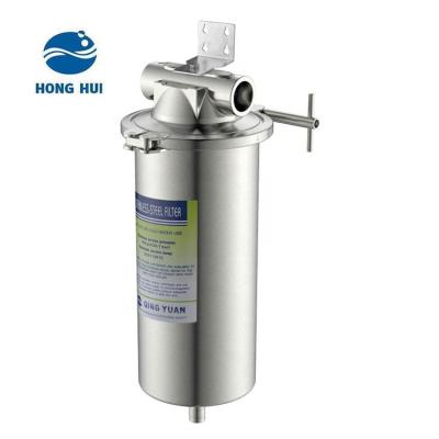 China HONG HUI Water Purifier Housing Filtration Hotel 304 Stainless Steel Pre-Filter Housings for sale