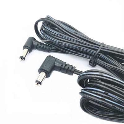 China 2.1MM, 2.5mmX5.5mm Industrial DC Jack & 100CM DC Power Cord AWG20 Stripped Cable & Tin for sale