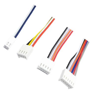 China COMPUTER 2 4 5 6Way Molex JST Lead Cable Wire Harness With Stripped And Tinned End for sale