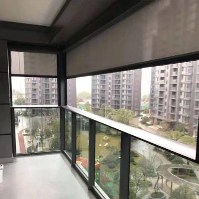 China High Wind Resistance New Design Custom Windproof Outdoor Motorized Roller Blinds for sale