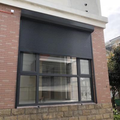 China High Wind Resistance Electric Security Motorized Aluminum Window Euro Style Roller Shutter Anti Burglar for sale