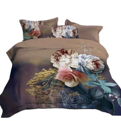 China Wholesale Anti-Static OEM 3d Scatter Textile Custom Polyester Floral Printed Fabric For Bedding Sheet for sale