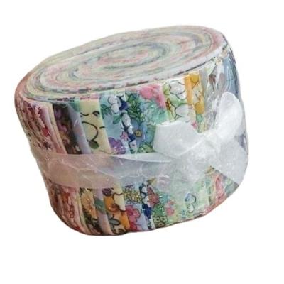 China 2021 New Design Fat Stretch Custom Printing Precut Quarters Quilting Fabric Jelly Roll Quilt Fabric for sale