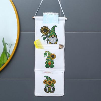 China DIY Diamond Painting Gnome Storage Bag 5D DIY Craft Hanging Storage Box for sale