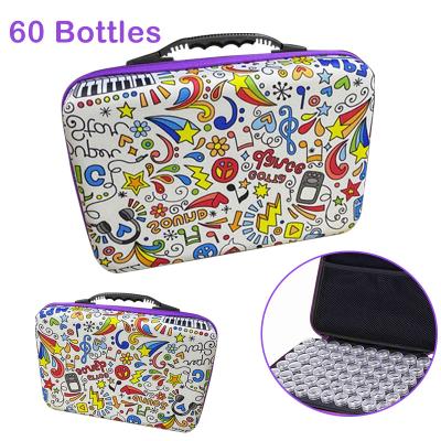 China New Sustainable 5D Diamond Painting Accessories Storage Boxs 60 Slot With Cases Zippered Tools Beads Storage Container Printting Jar for sale