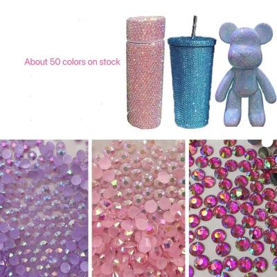 China Flatback Resin Rhinestone Flat Back ab Jelly For DIY Handmade Bears Open Home Car Office Interior Ornaments for sale