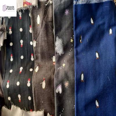 China Hot Selling 100% Organic Cotton Brush Fabric Printing Cloth Stock Fabric In China for sale