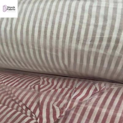 China TC Organic Yarn Dye Hot Selling Stripe Or Check Fabric Stock Fabric In China for sale