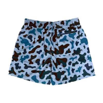 China OEM Anti-wrinkle Women Bike Shorts Plus Size Swimming Full Leopard Print Breathable Fitness Shorts for sale