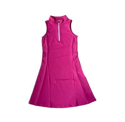 China Women's Exercise Dress Anti-UV Set Fitness Running Golf Dress Quick Dry Warm Up Golf Dress With Shorts for sale