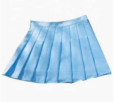 China Breathable Custom Acrylic Plaid A-Line Over The Knee High-waisted Mini Women Plaid Skirt Pleated Skirt for sale