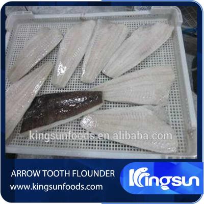 China Frozen Arrow Tooth Flounder Fish Filllet for sale