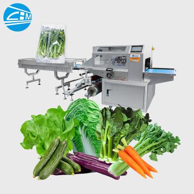 China Full automatic fresh eggplant onion bitter cucumber cabbage pillow packing machine en venta