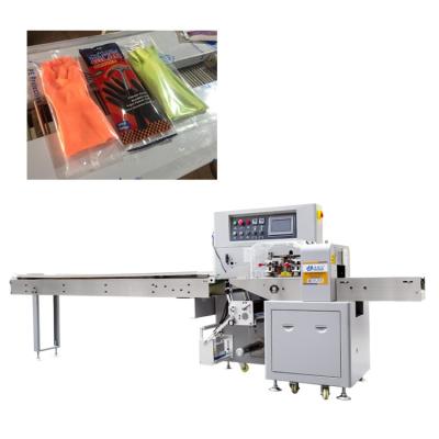 China Three Servo Automatic Plastic Work Cleaning Glove Horizontal Packing Machine for sale