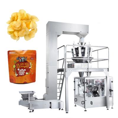 China automatic French fries Potato chips packing machine for sale