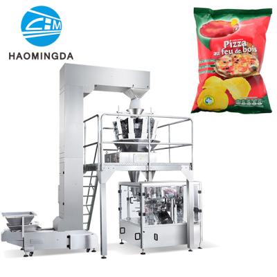 China Automatic Vertical Granule tea popcorn chips nuts snack food packing machine for sale