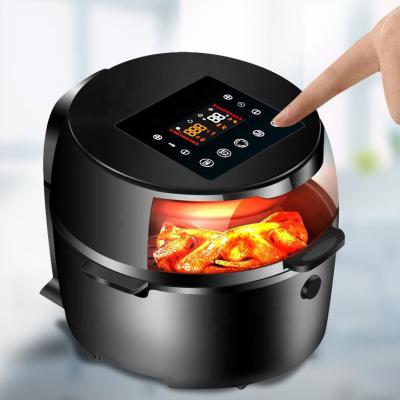 China Airfryer Digital Airfryer Ovens Commercial Electric Fyer Freidora De l'Aire Crest Air Smart Silver Fryers for sale