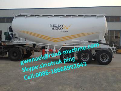 China 2 Axle / 3 Axle Bulk Cement Semi Trailer Trucks With 30m³ - 68m³ Capacity for sale