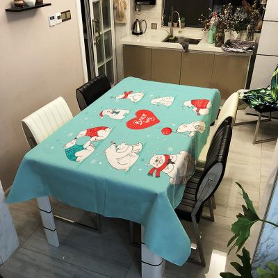 China G&D Waterproof Wholesale Animal Bear Printed Waterproof Oil Resistant Table Cloth for sale