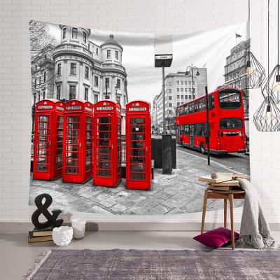 China G&D Simple Decorative OEM Polyester Fabric Digital Printing Custom Wall Tapestry for sale