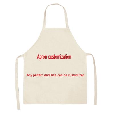 China Custom Design Canvas G&D Image Cotton Waist Home Kitchen Cleaning Apron for sale