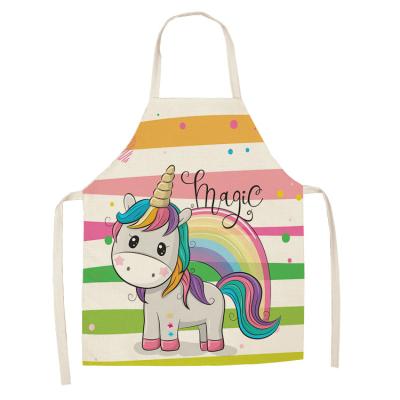 China G&D New Clean Style Customized Unicorn Eye Rainbow Apron for sale