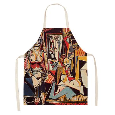 China European Cleaning Art Van Gogh Oil Painting Apron Wholesale from G&D for sale