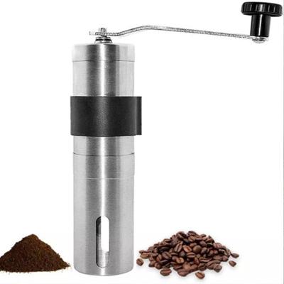 China Car Coffee Tools Operate Stainless Steel Portable Espresso Hand Crank Grinder for sale