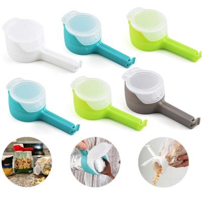 China Plastic Food Snacks Instruments Food Storage Bag Clip Food Storage Bag Clip Viable Sealing Clamp Travel Sealing Clips for sale