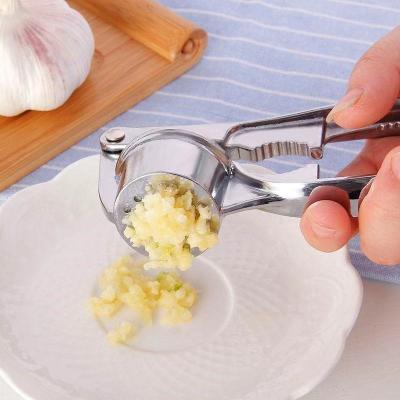 China High Quality Manual Rocker Manual Garlic Press Garlic Peeler Garlic Crusher Viable Zinc Alloy Hot Selling Portable Meat Grinder for sale